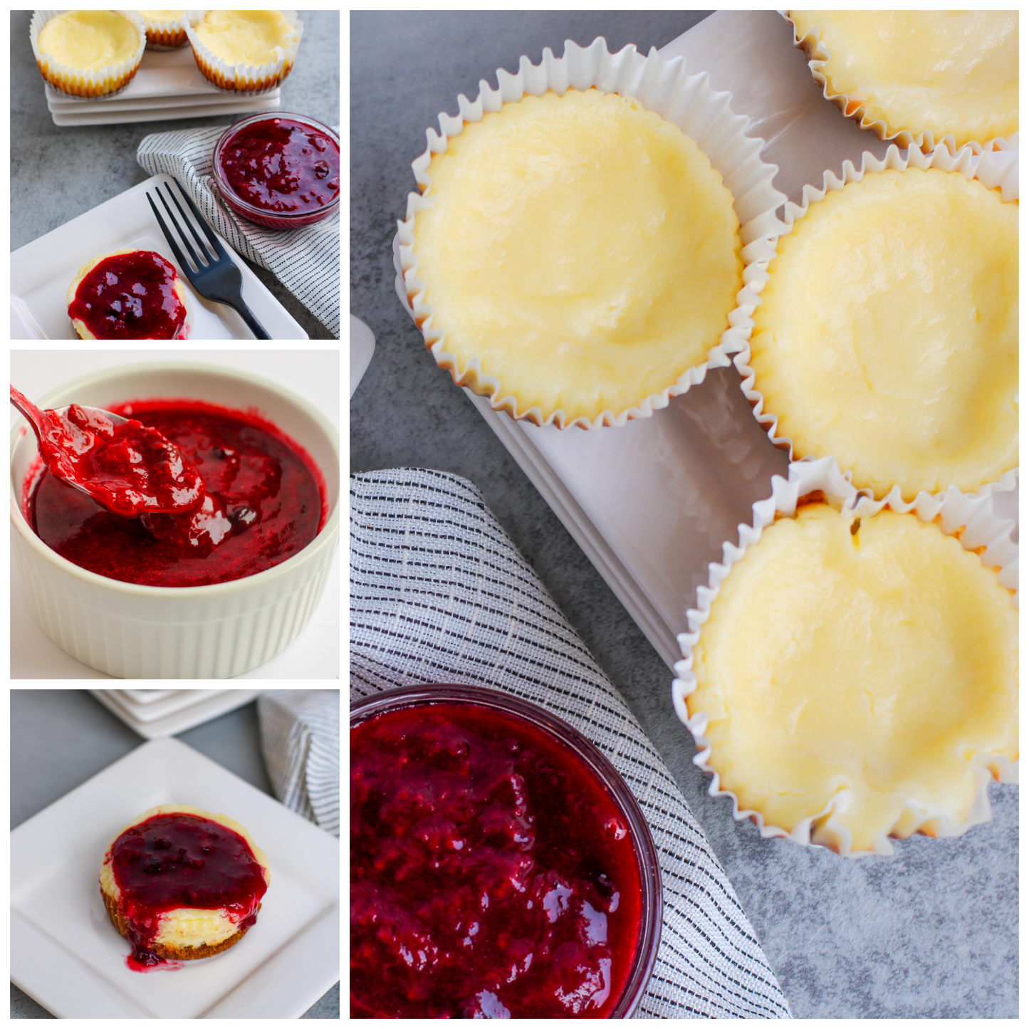 Gluten-Free Berry Topped Cheesecake Cups