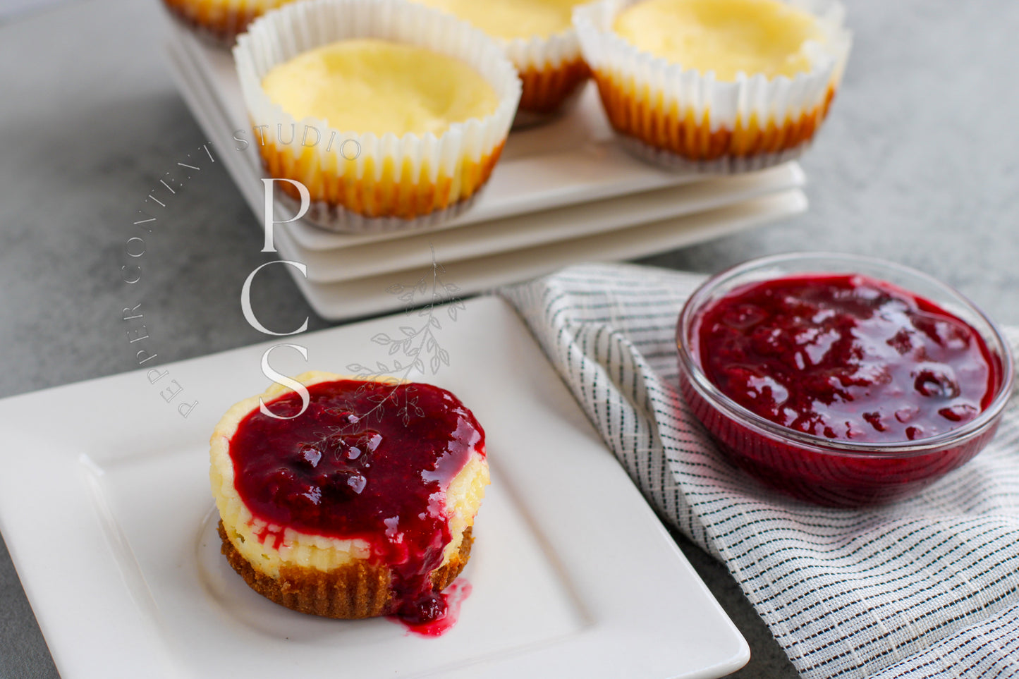 Gluten-Free Berry Topped Cheesecake Cups