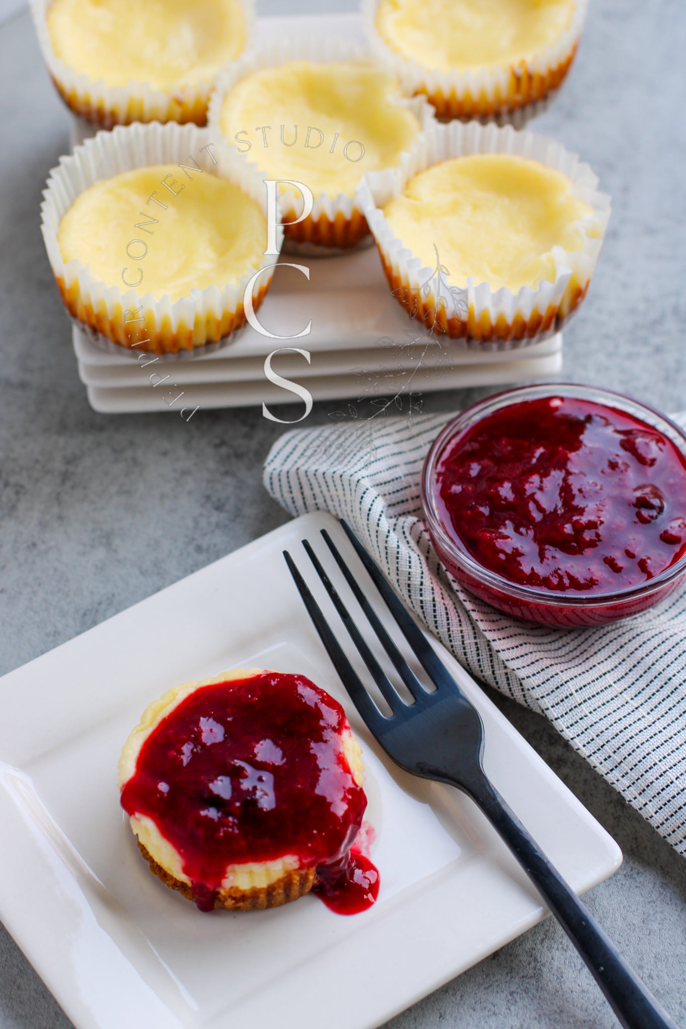 Gluten-Free Berry Topped Cheesecake Cups