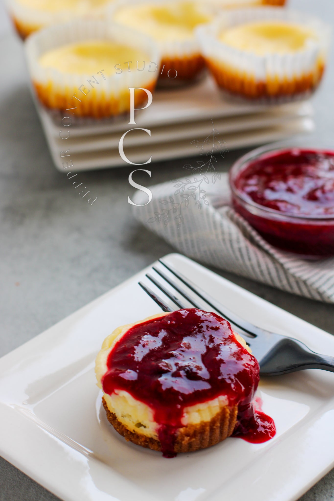 Gluten-Free Berry Topped Cheesecake Cups