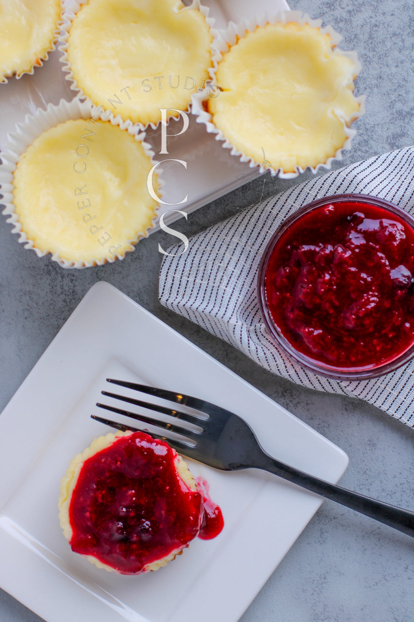 Gluten-Free Berry Topped Cheesecake Cups