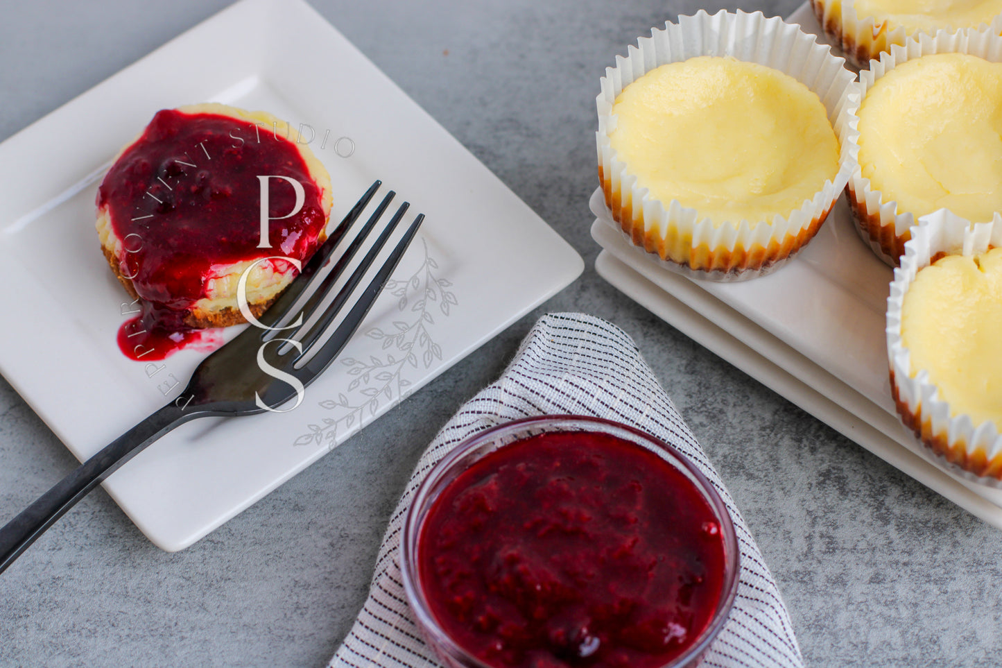 Gluten-Free Berry Topped Cheesecake Cups