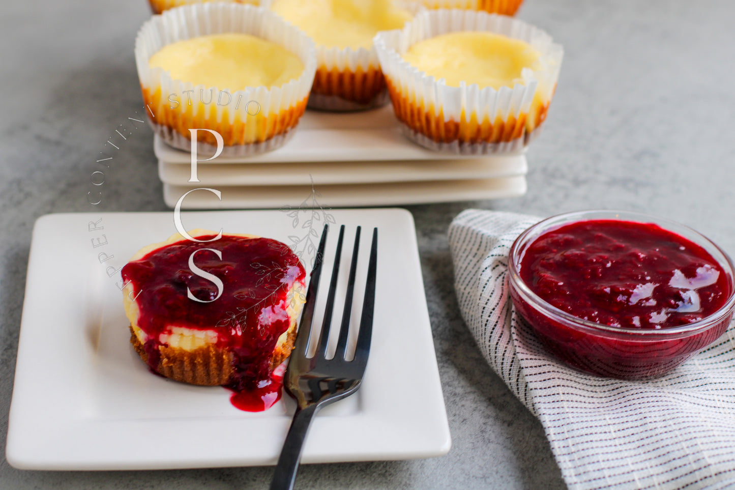 Gluten-Free Berry Topped Cheesecake Cups