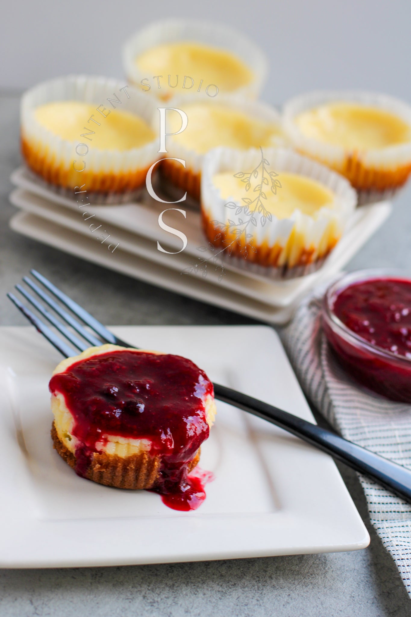 Gluten-Free Berry Topped Cheesecake Cups